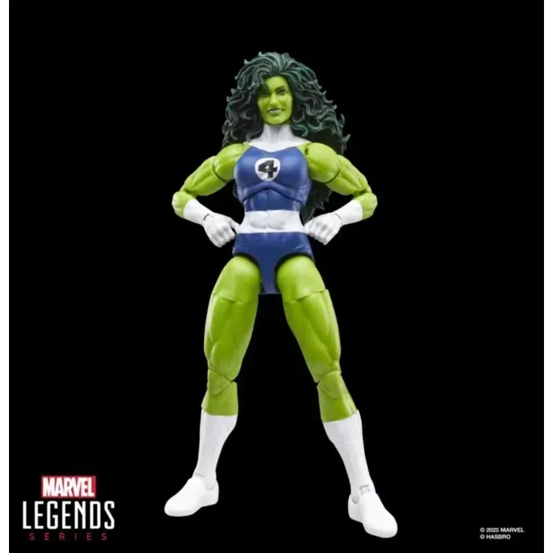 Фото Новый оригинальный Hasbro Marvel Legends G0630 Fantastic Four She Hulk, экшн-фигурка, модель, коллекция, хобби, кукла, игрушки для мальчиков №3