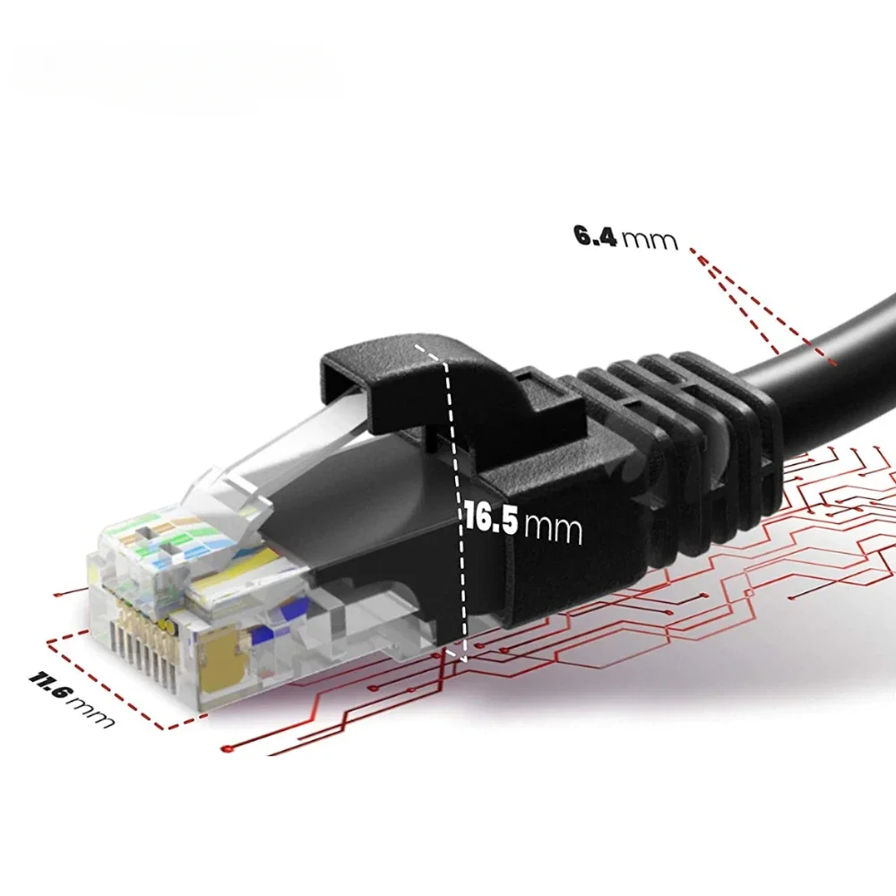 Кабель Ethernet Cat6 Ethernet-кабель Utp Патч-корд Коммуникационные кабели Lan Сетевое оборудование с разъемами RJ45 для модема-маршрутизатора