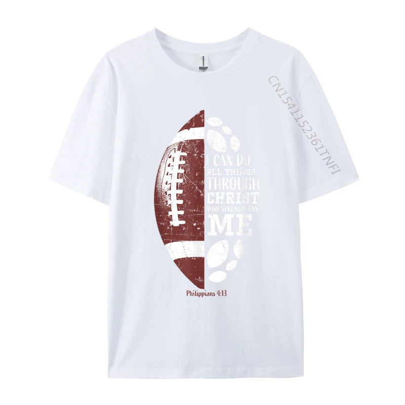 Фото Christian Football Teen Men Religious Verse Luxury Designer T-Shirts Classic Newest Casual Cotton Fabric Men's T-Shirt №2