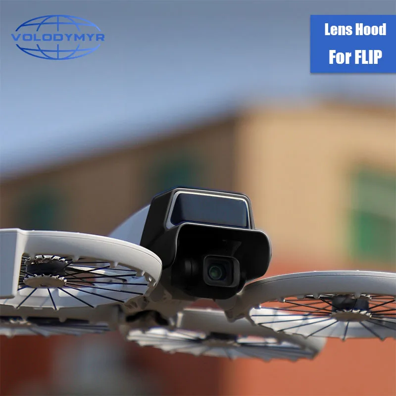 Крышка объектива VOLODYMYR для DJI Flip, предотвращающая блики, быстросъемный солнцезащитный козырек, защитный бленда для объектива, аксессуары для дронов