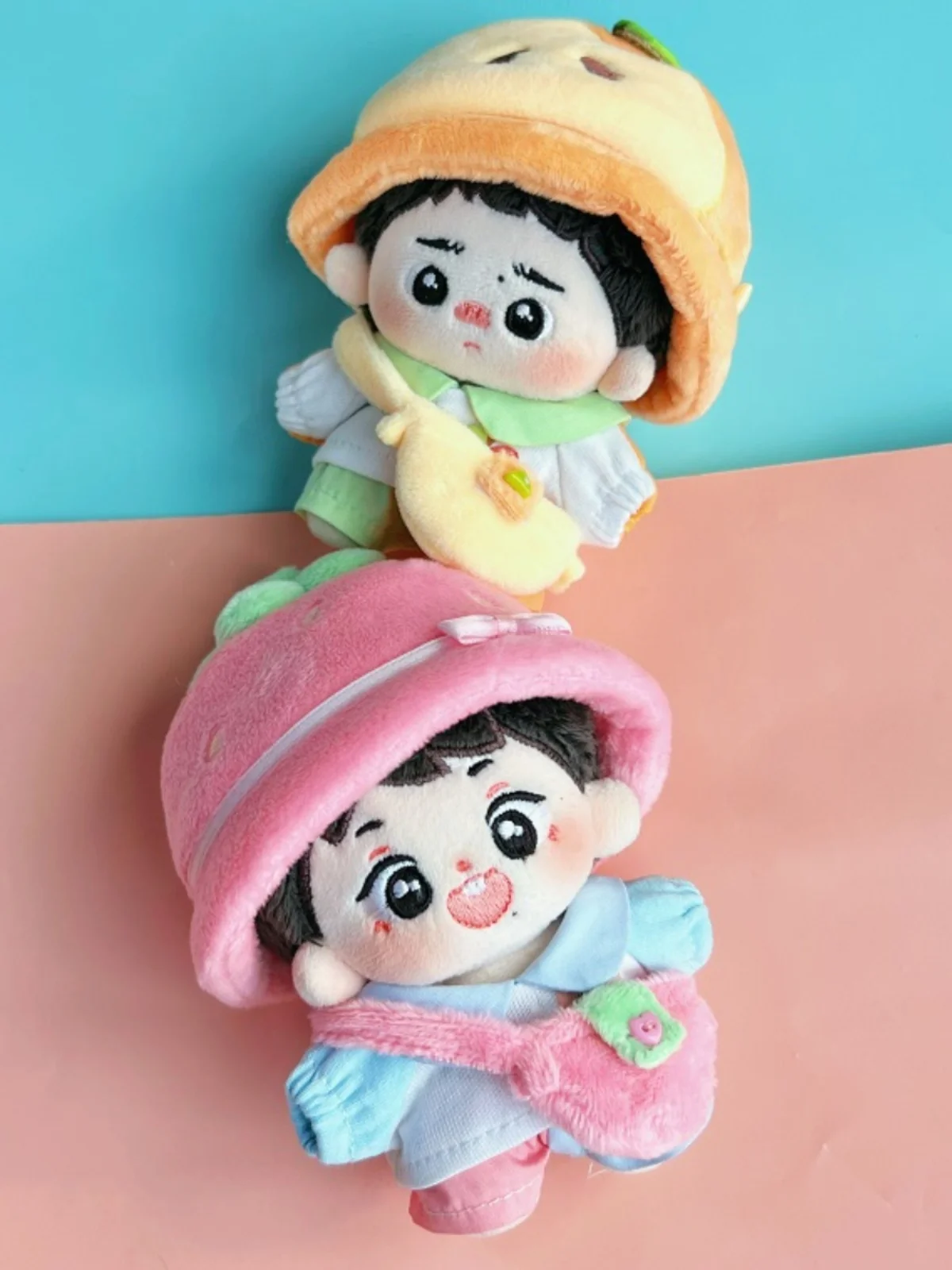 Фото Idol Star Wang Yibo Xiao Zhan яблоко клубничный костюм для 10 см Плюшевая Кукла Одежда Аксессуары аниме игрушка K №4