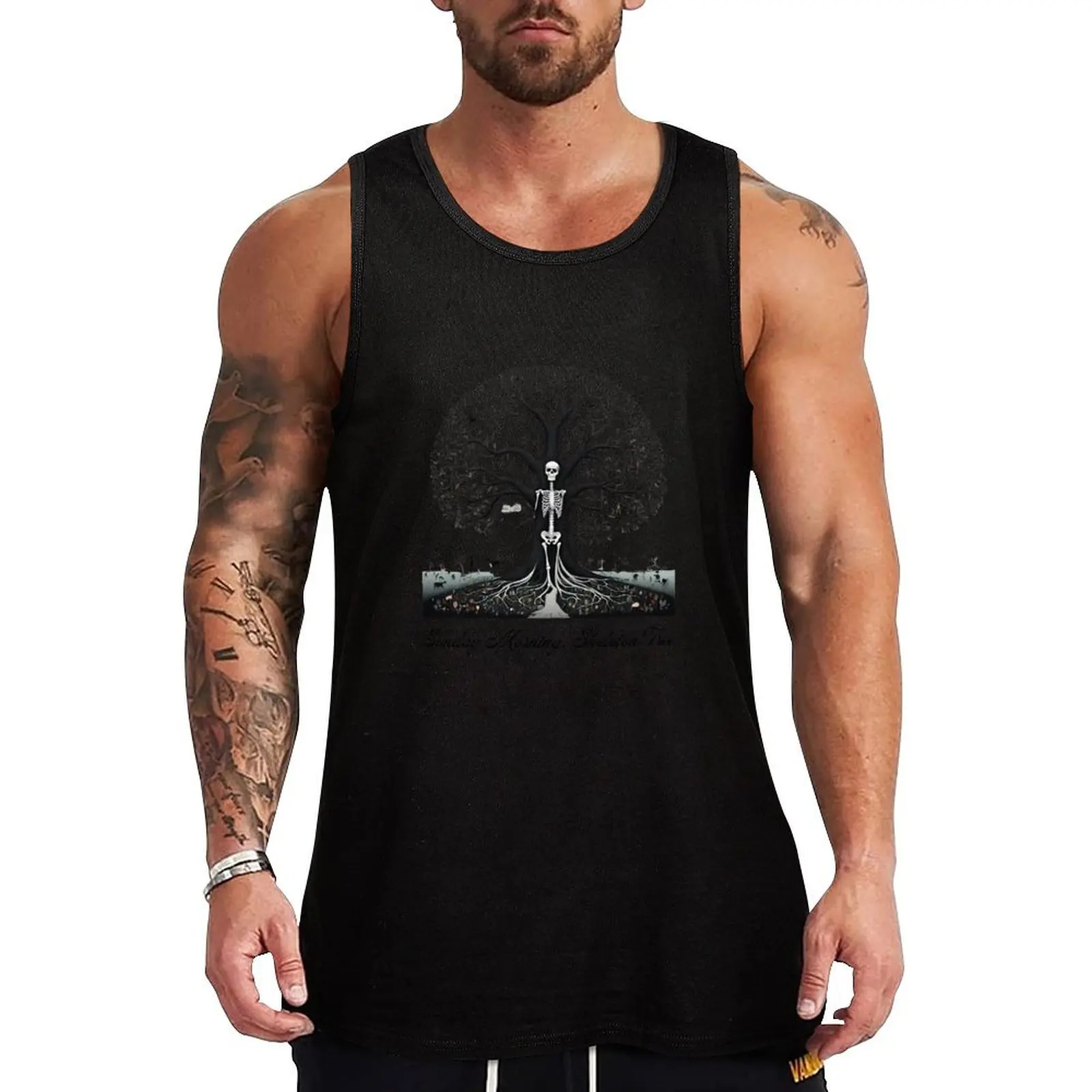 Nick Cave Skeleton Tree Tank Top мужская одежда Верхняя летняя спортивная одежда