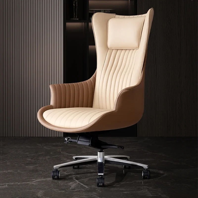 Для Luxus Leder филоostuhl Nordic Hohe Rücken18) эргономичный Drehbare quattroostuhl Компьютер Atmungsaktivität Chaise De Bureaux Mö