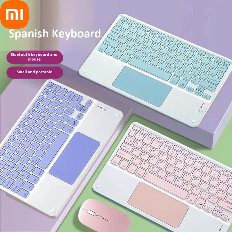 Xiaomi Bluetooth-клавиатура 10-дюймовая для Ipad Air Pro, набор клавиатур для планшета, универсальная беспроводная перезаряжаемая портативная клавиатура, новая
