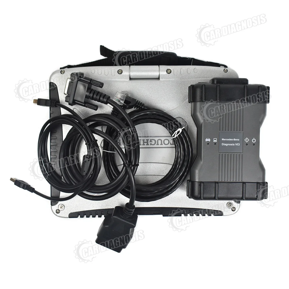 CF19 laptop+MB STAR C6 Multiplexer for Benz SD Connect C6 PK C4 C5 xentry das wis epc DOIP For benz car truck diagnostic scanner