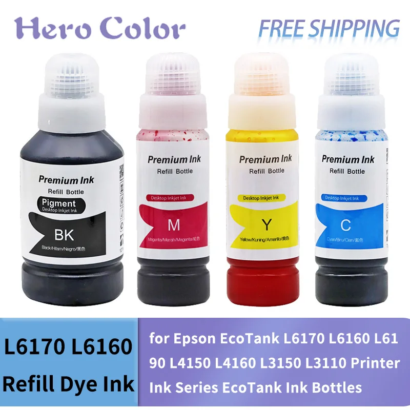 Чернила для принтера Epson EcoTank L6170 L6160 L6190 L4150 L4160 L3150 L3110