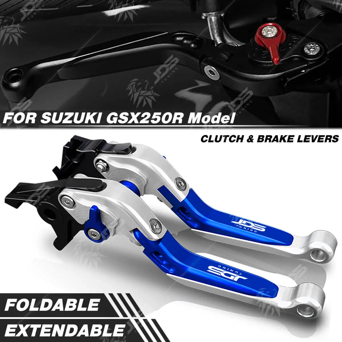 Для Сузуки Suzuki GSX250R GSX 250R рычаг сцепления тормозной рычаг набор Складной Удлиненный регулируемых ручек рычаги аксессуары для мотоциклов Запчасти