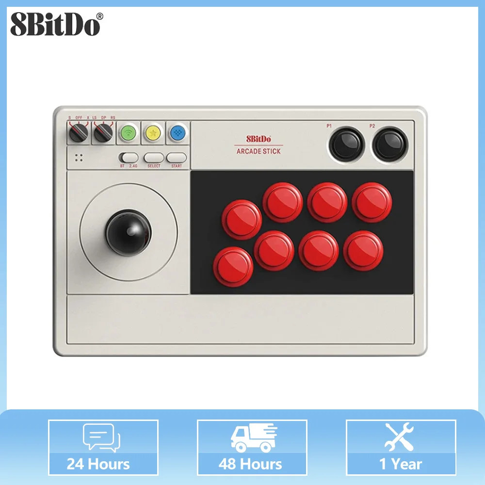 8BitDo Arcade Stick Поддержка Nintendo Switch/Windows7/8/9/10/11/ПК/Steam Arcade Bluetooth 2,4G USB-контроллер