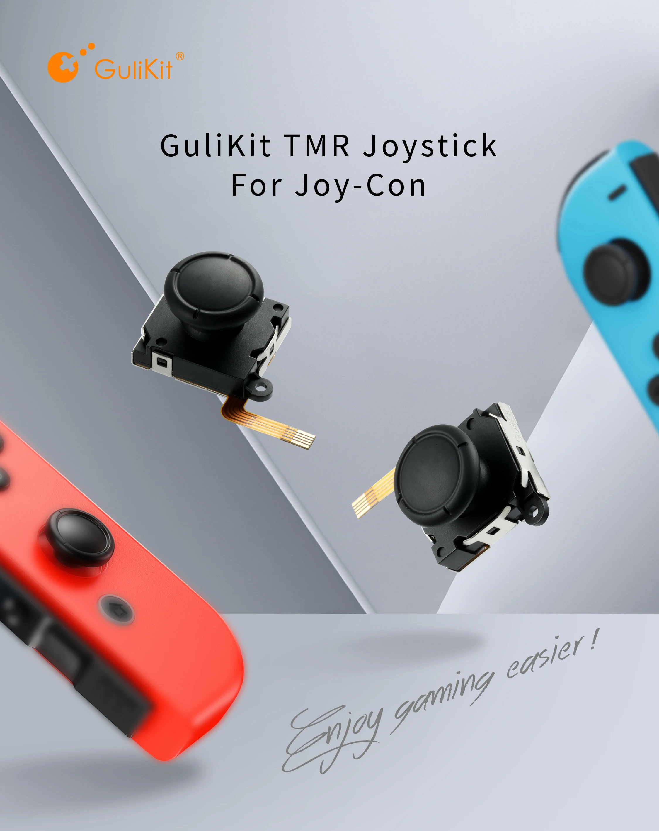 Фото Джойстик GuliKit TMR Sensing для замены Joy-Con с колпачками для Nintendo Swicth, Switch OLED, Switch Lite Repair №4