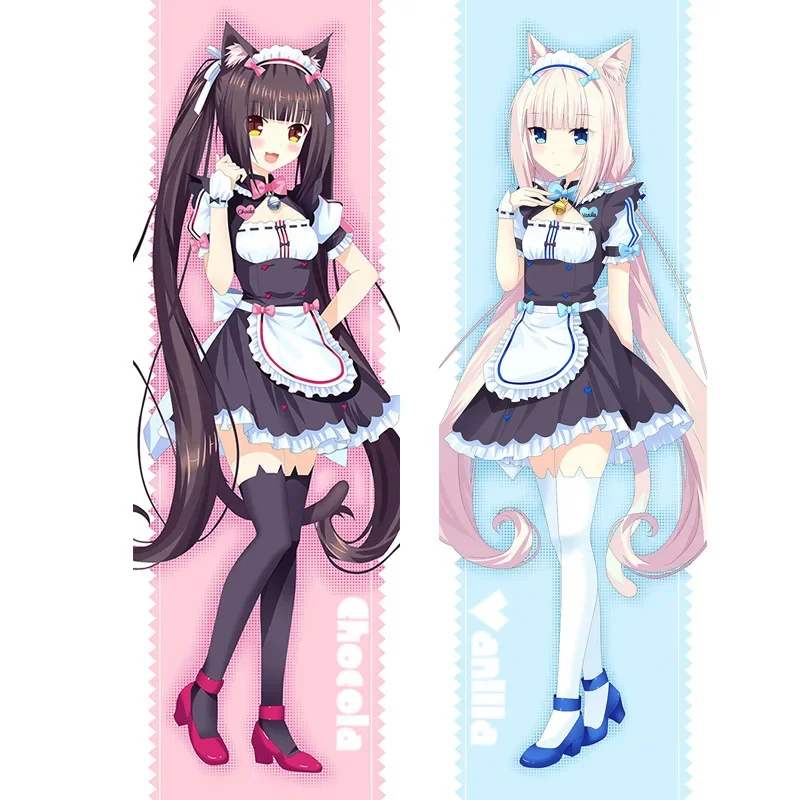 Аниме Chocola ваниль NEKOFOR Dakimakura обнимающая подушка для тела Чехол Otaku наволочка для всего тела домашнее постельное белье подарок Прямая поставка