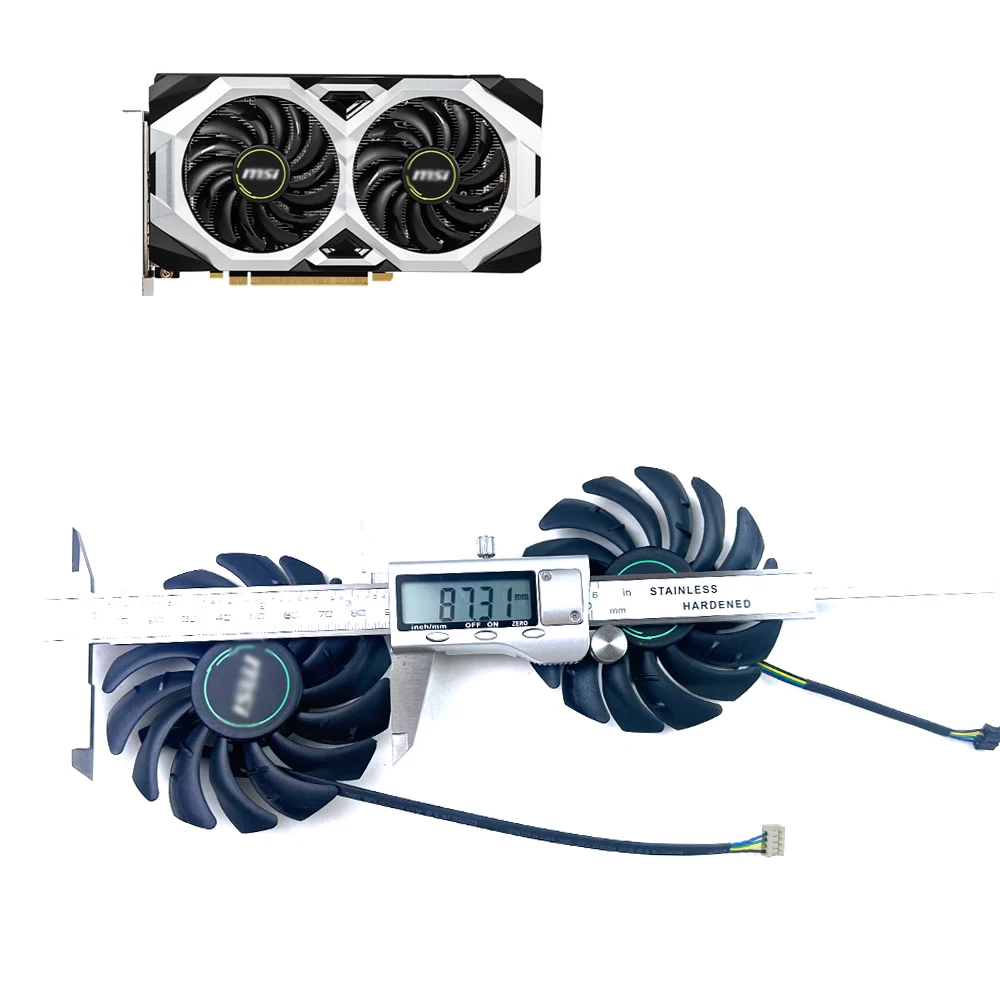 НОВЫЙ охлаждающий вентилятор 87 мм 4PIN PLD09210S12HH RTX2060 2070 2080 ВЕНТИЛЯТОР графического процессора для MSI RTX 2060 2070 2080 Super VENTUS XS Вентиляторы видеокарты