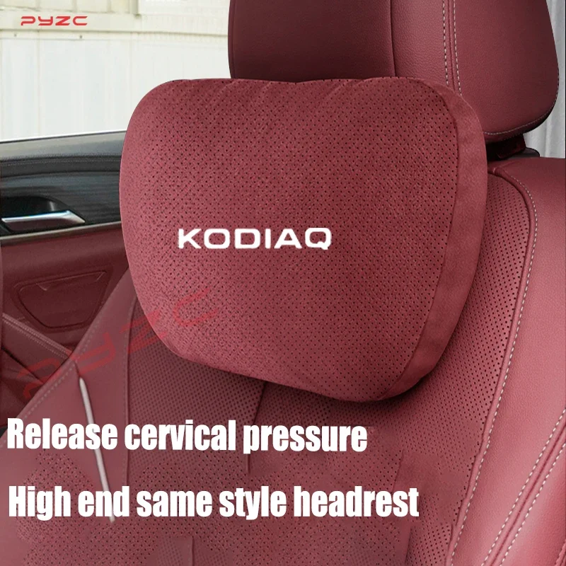Для Skoda Octavia Rapid Superb Kodiaq Scala Karoq автомобильный подголовник поддержка шеи сиденье мягкая подушка для шеи дышащие автоаксессуары