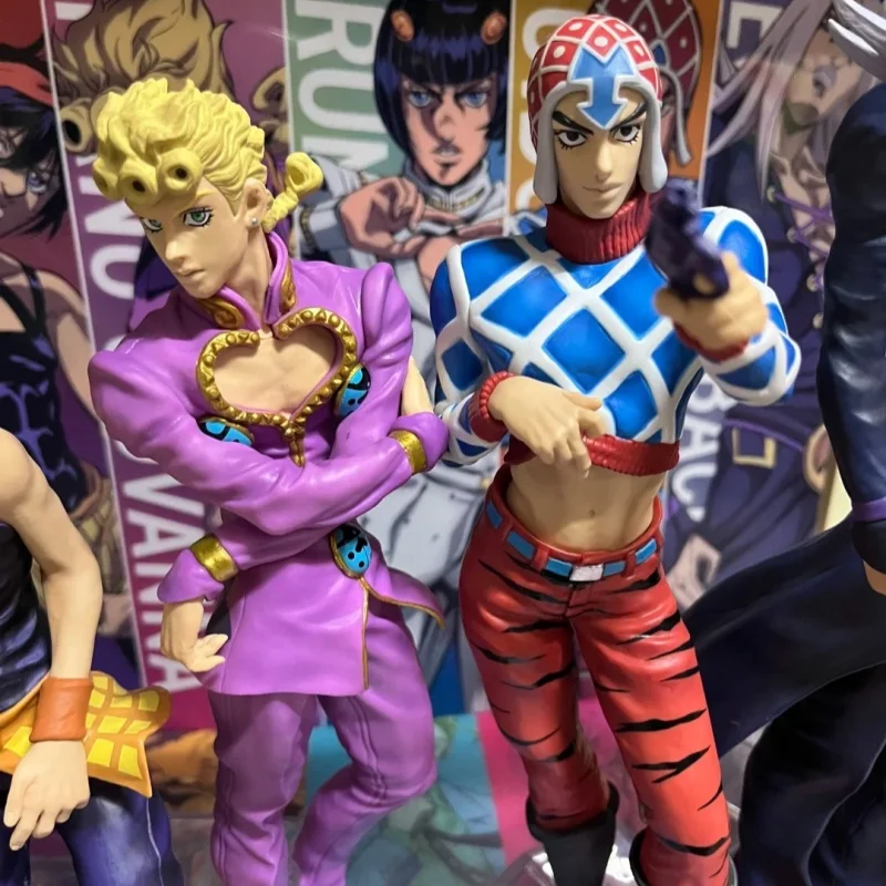 Фото Bandai в наличии Jojo'S Bizarre Adventure Golden Wind Giorno Giovanna Bruno Buccellati Masterlise Masterlise Аниме Фигурка Mdoel №3