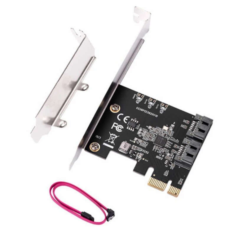 Плата расширения PCIE3.0 на 2 порта SATA 6 Гбит/с, PCIE в SATA 3