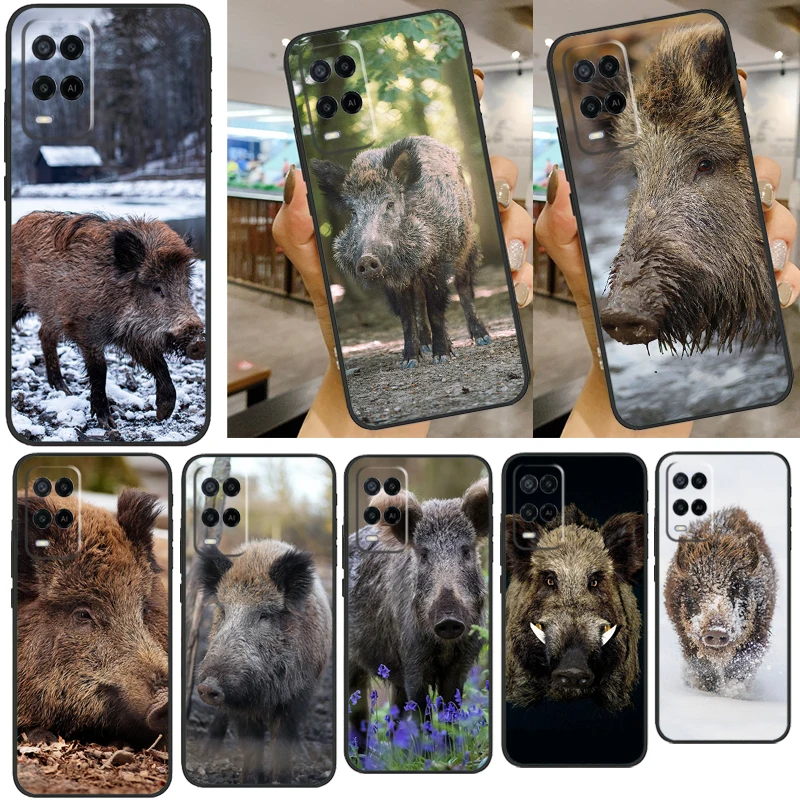 Дикий кабан для OPPO A5 A9 2020 чехол для OPPO A94 A74 A54 A31 A53 A53S A83 A91 A52 A72 A15 задняя крышка
