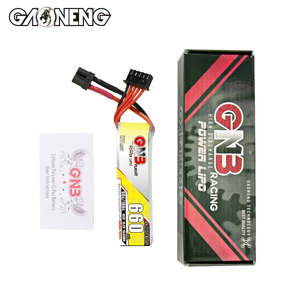 GNB 660mAh 4S 15.2V 90C 4.35V xt30 LiHV Remote control model lithium battery accessories (art.: 3920cac827b47) - 3920cac827b47