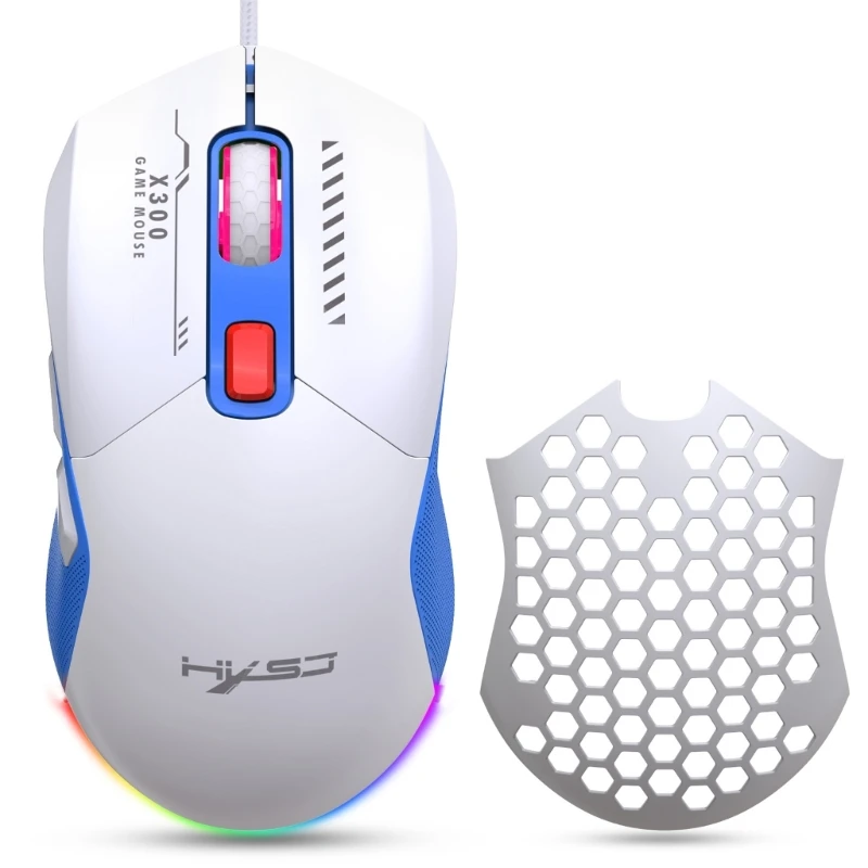 7200DPI оптический датчик программируемая кнопка RGB сотовая мышь проводная мышь новая Прямая поставка