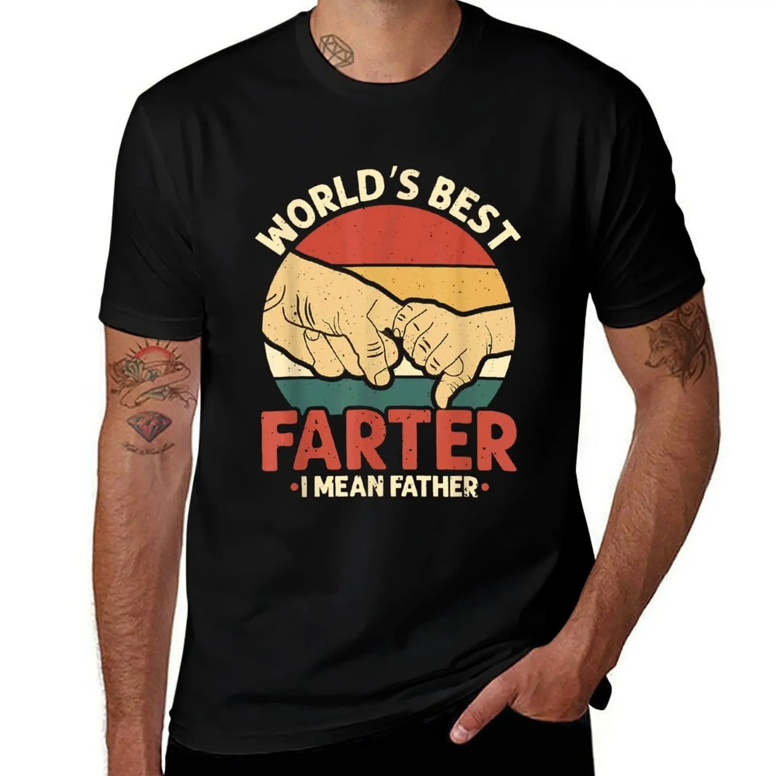 Лучшая в мире забавная рубашка Farter Ever I Mean Father, подарок от сына и дочери, рубашка в подарок на день отца, забавная футболка Father Da
