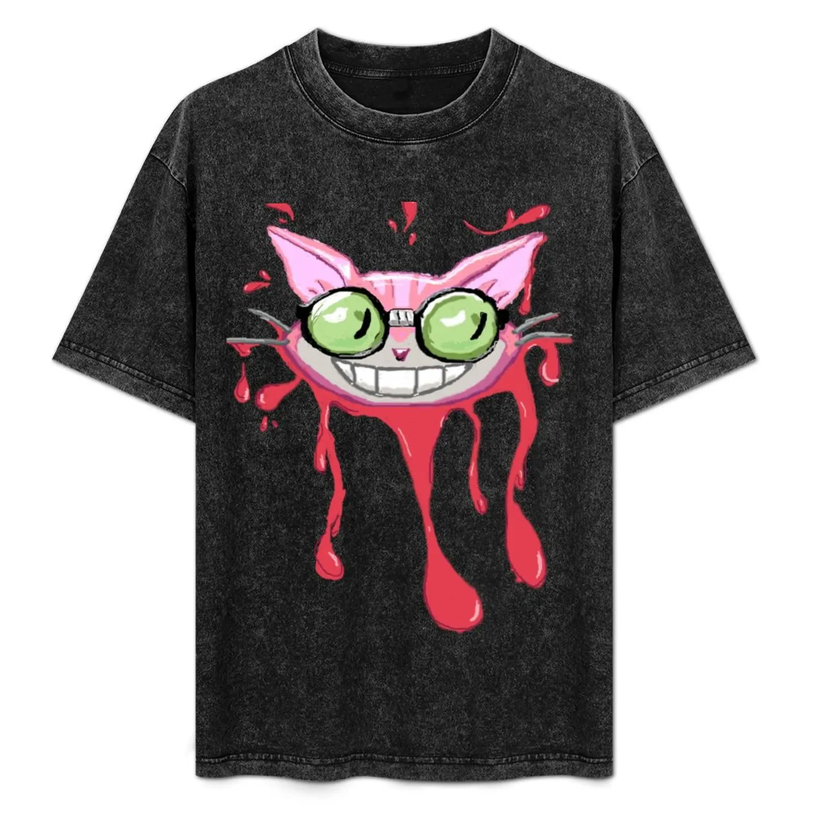 Футболка Genki Blood Splat, летний топ, винтажная одежда, роскошная дизайнерская уличная одежда, мужские футболки с рисунком, забавные