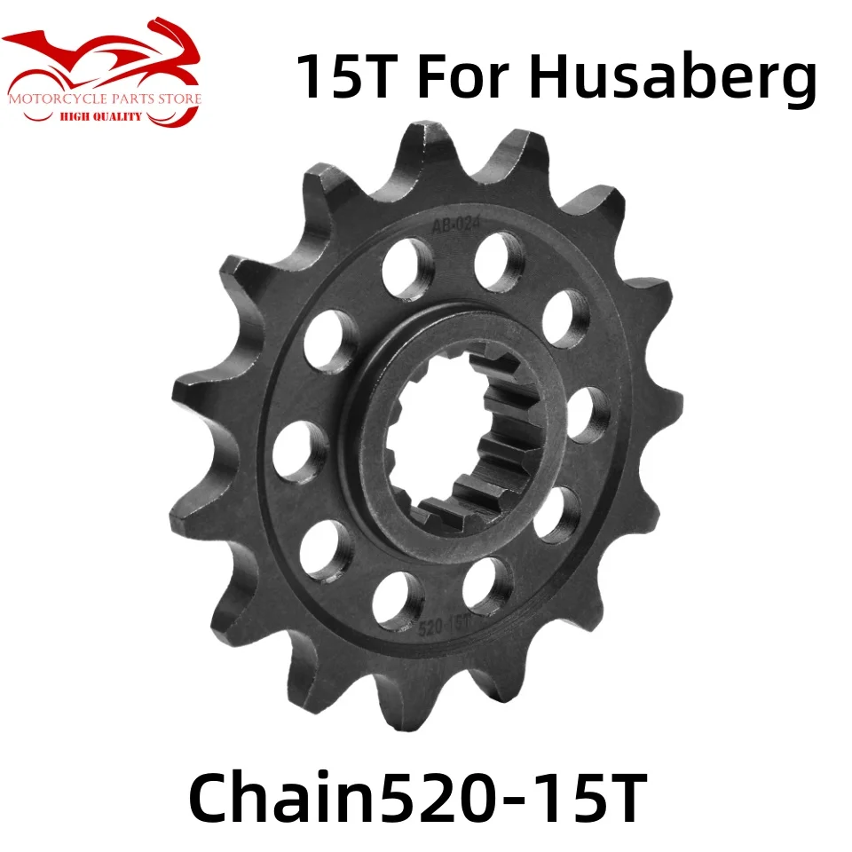 520 Цепь 15T Звездочка двигателя для Husaberg MX501 4 FC550 6-скоростная FE550 e FC600 4 FC600 6 FE650 e FS650 c FS650 e FS450 e FC501