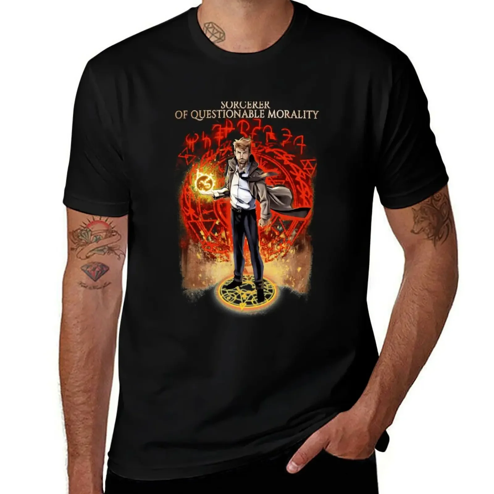 Футболка John Hellblazer For Fans по индивидуальному заказу, мешковатые рубашки большого размера, мужские хлопковые футболки
