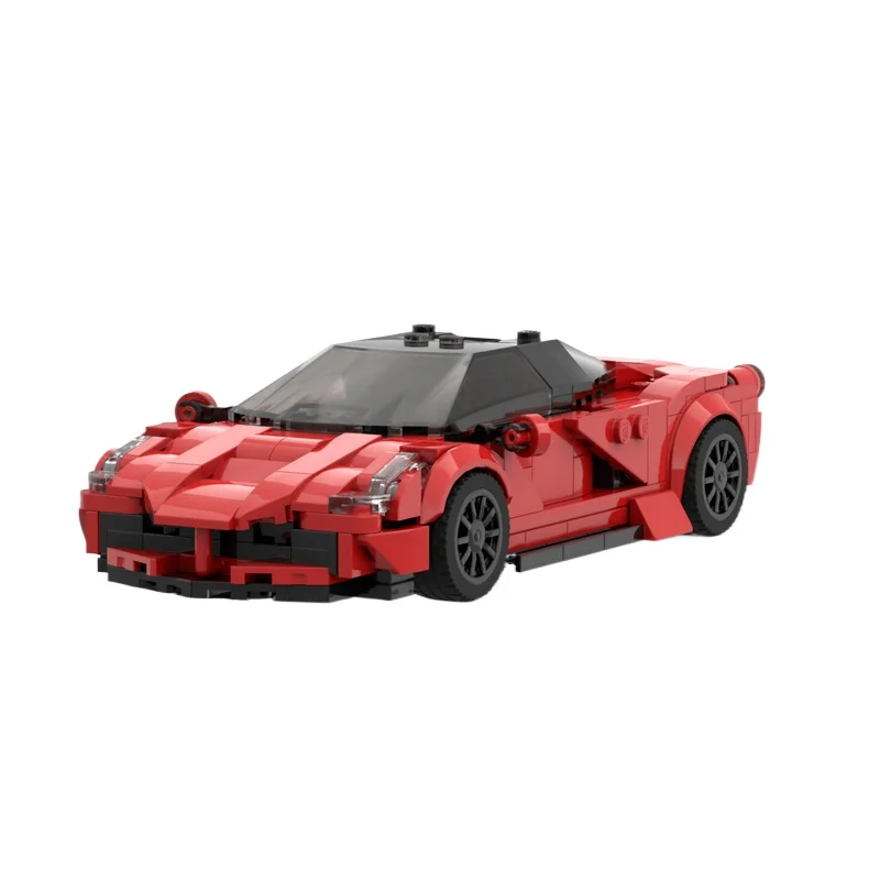 Спортивный скоростной гоночный автомобиль Lafa V2 Moc, строительный блок, кирпичная модель, сборная выставочная коллекция игрушек, подарок для мальчиков и детей