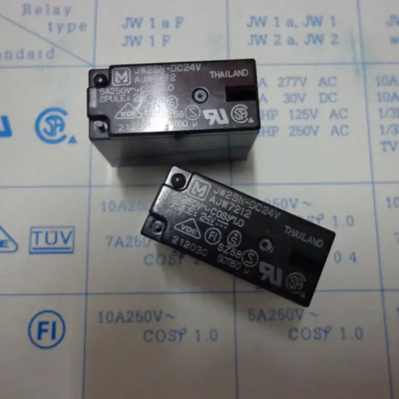 5 шт. новое реле Panasonic JW2SN-DC12V JW2SNDC12V 12 В