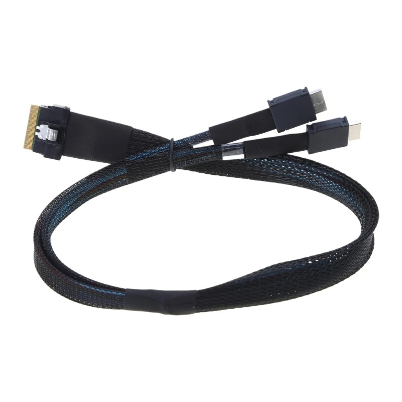 Высокоскоростной конвертерный кабель Slimsas SFF-8654 8i с поддержкой Oculink SFF-8611 4ix2 16–24 Гбит/с QXNF