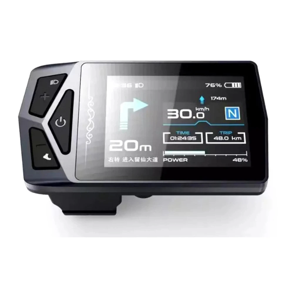 Дисплей E-Bike 02U, Bluetooth-навигация, индикатор цветного экрана для Bafang BBS 01 02 HD G510 G330, двигатель среднего привода