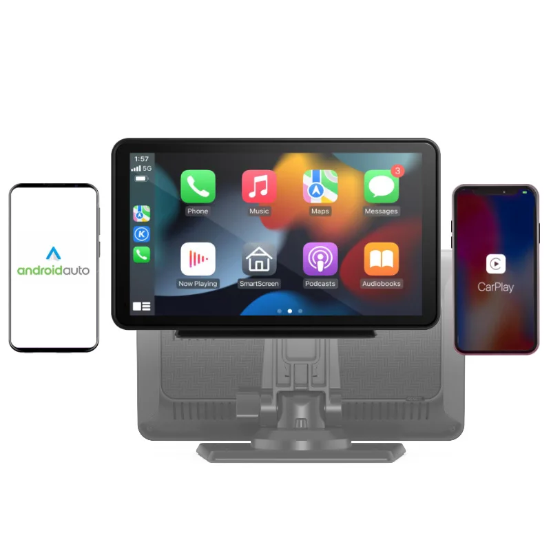 7-дюймовый портативный автомобильный смарт-экран, беспроводной Carplay Android Auto, 2.5D дисплей высокой четкости, MP5-плеер видео (art.: 3920cd08ab0d0) - 3920cd08ab0d0