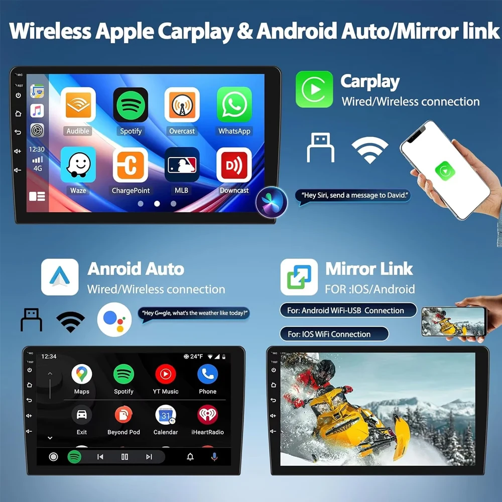 Фото Android 14 Carplay Авто Авто Радио Для Audi TT MK2 8J 2006-2012 Головное устройство Навигация GPS Мультимедийный плеер Видео Стерео Wi-Fi + 4G №2