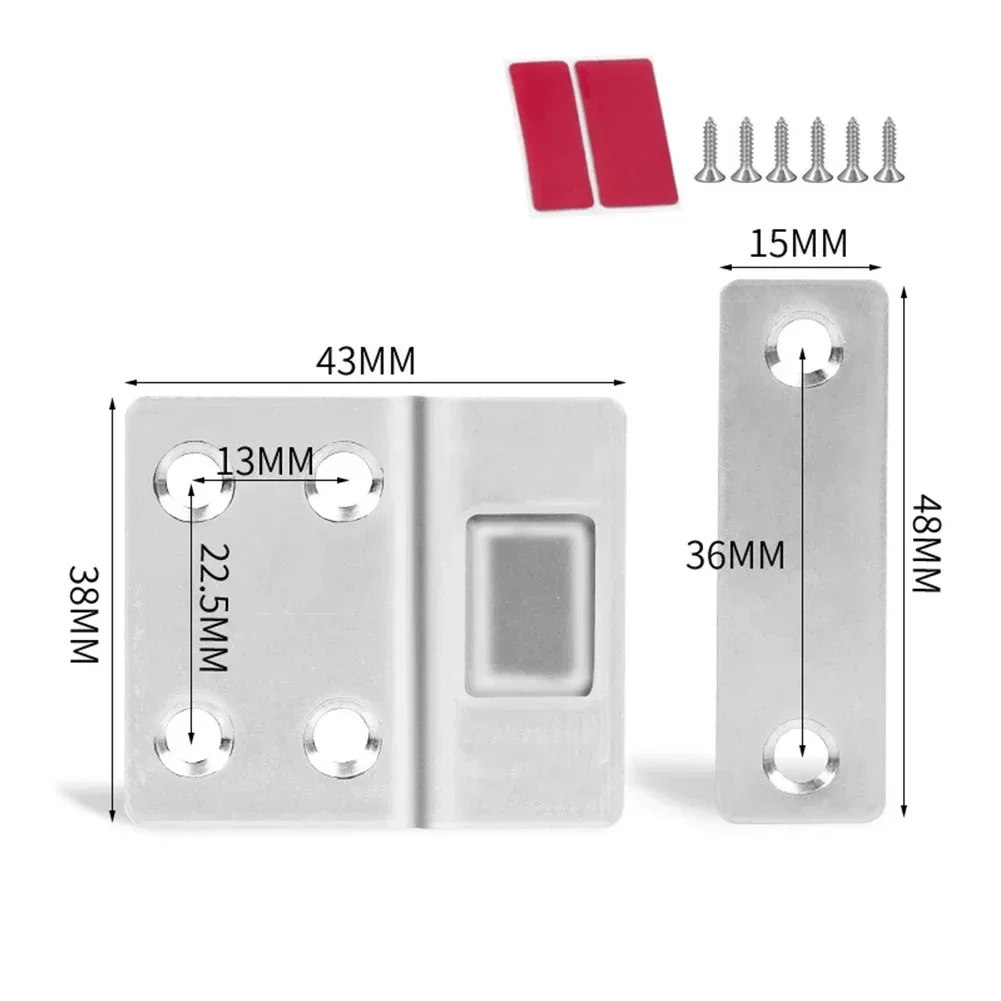 Kompaktowa konstrukcja Szafa Szafka Zatrzaski do szafy Szafka Odbojniki do drzwi Meble DIY Śruba siła magnetycznego