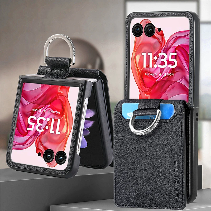 Чехол для Motorola Razr 50 Ultra Razr 40, ультра личи, шаблон, вставка, бриллиантовое кольцо, противоударный жесткий чехол (art.: 3920c83e54347) - 3920c83e54347