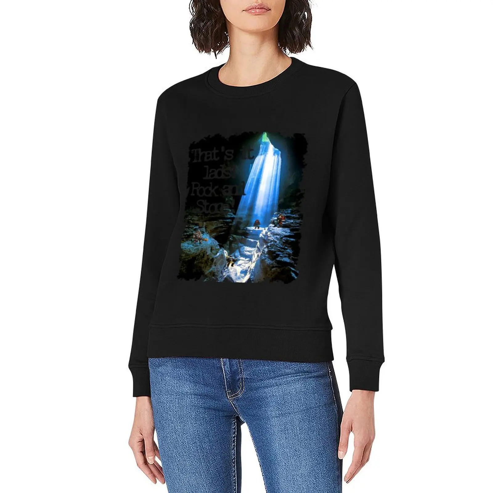 Фото Вот и все слухи! Рок и Камень!_quot_ - Deep Rock Galactic Пуловер блузка корейская осенняя одежда эстетические толстовки №3