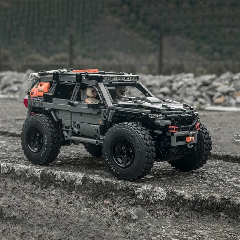 1242 шт. MOC Adventure EXP SUV Offroader DIY развивающие строительные блоки игрушка для детей подарок на Рождество и день рождения