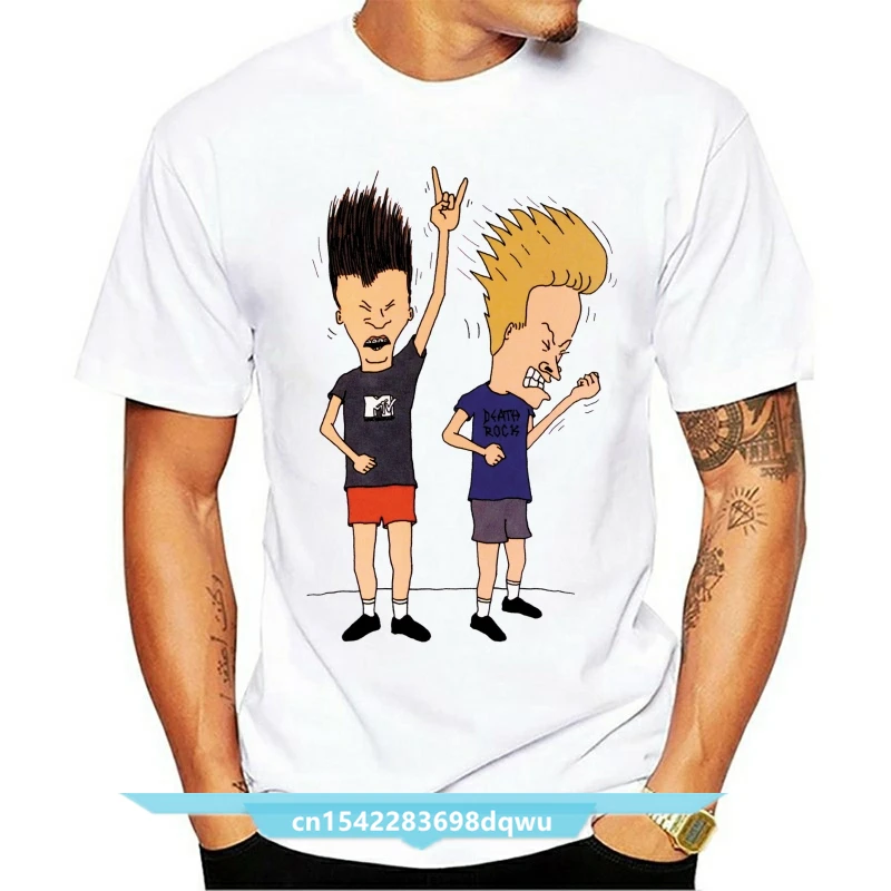 Kaus Beavis и Butthead Bar Uniseks Kartun Lucu Beavis & Kemeja Butthead Kaus Unik Klasik