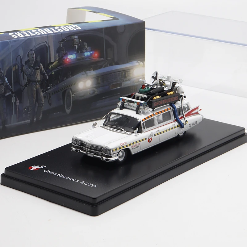 Литой под давлением BriScalemicro масштаб 1:64 Cadillac Miller Ecto-1 Expendable Team модель из сплава Коллекционная игрушка сувенирный дисплей орнамент