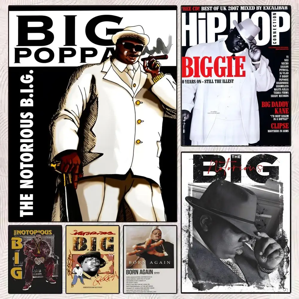Biggie Smalls The N-Notorious B.l.G хип-хоп HD холст картина настенный художественный декор для дома, офиса, общежития, гостиной, спальни, подарок