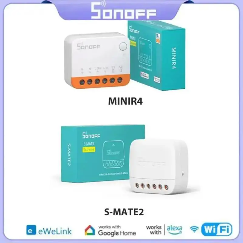 SONOFF Extreme Switch Mate S-MATE2/MINIR4 EWeLink-пульт дистанционного управления через умный переключатель для умного дома через Alexa Google Home IFTTT