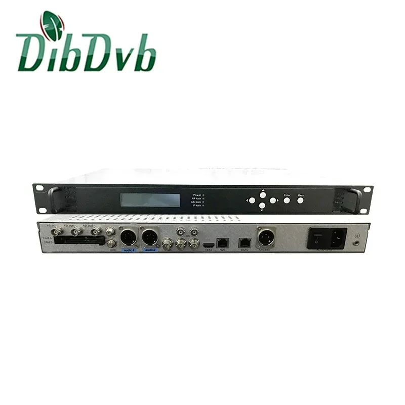 2025DVB-S2 DVB-T2 Профессиональный декодер HEVC H265 hd sdi IRD с поддержкой вышифрования biss