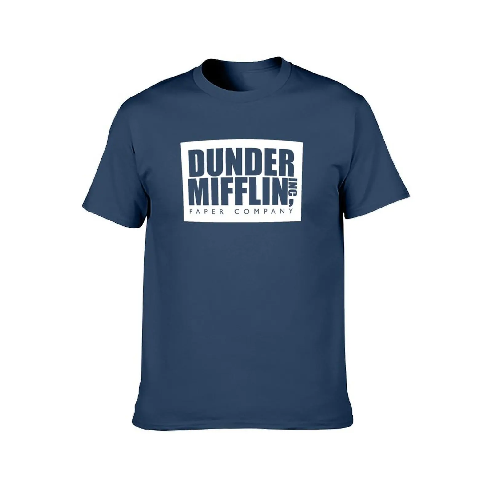 Фото Футболка с логотипом Dunder Mifflin, забавные футболки с мемми, футболки большого размера, мужские забавные футболки, роскошная мужская одежда №2