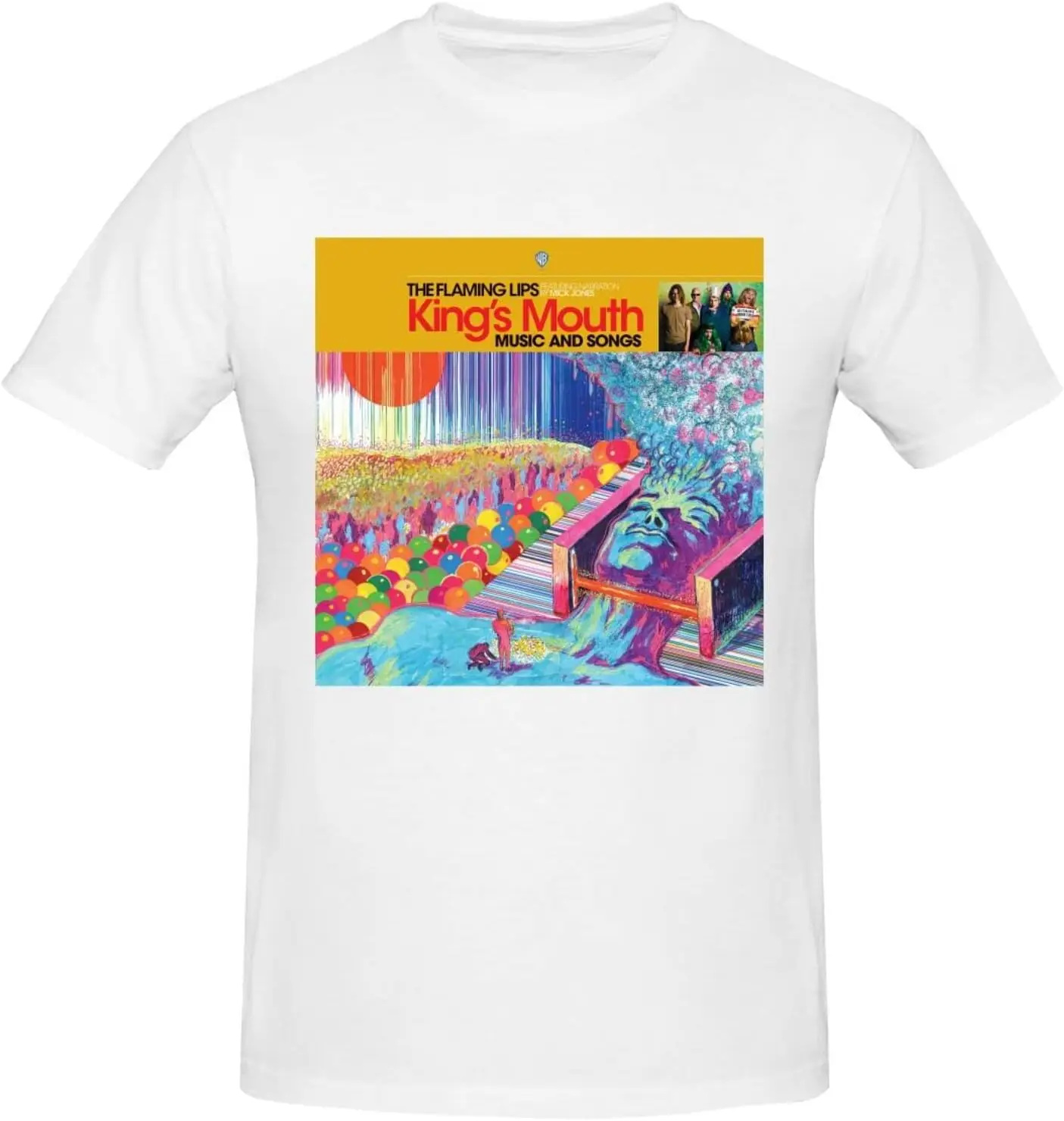 Фото Модная базовая футболка с коротким рукавом The Flaming Music and Футболка 