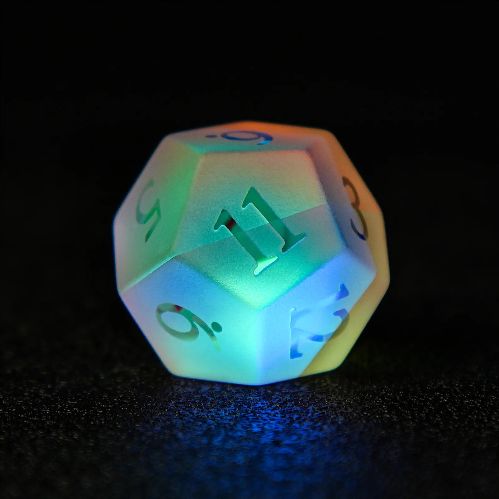 Фото 7 шт. DND Colorful Froste Gemstone Dice Set Convex Word Dice Многогранные многогранные игральные кости для D&D Game COC Ролевая игра RPG Table №5