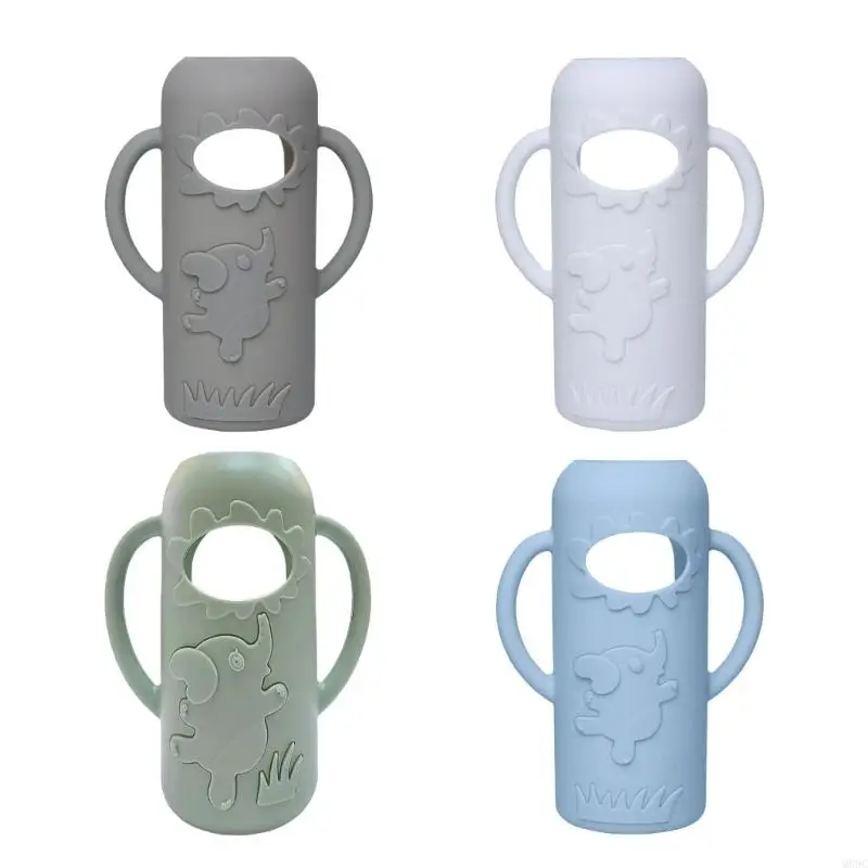 M89C 4PCS Силиконовый крышка для доктора коричневого аксессуара для бутылок Эргономичная ручка сцепления