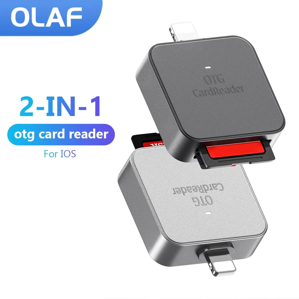 Olaf для iPhone Type C SD TF кардридер Micro External OTG кардридер для iPhone 14 13 12 высокоскоростной SD кардридер адаптер