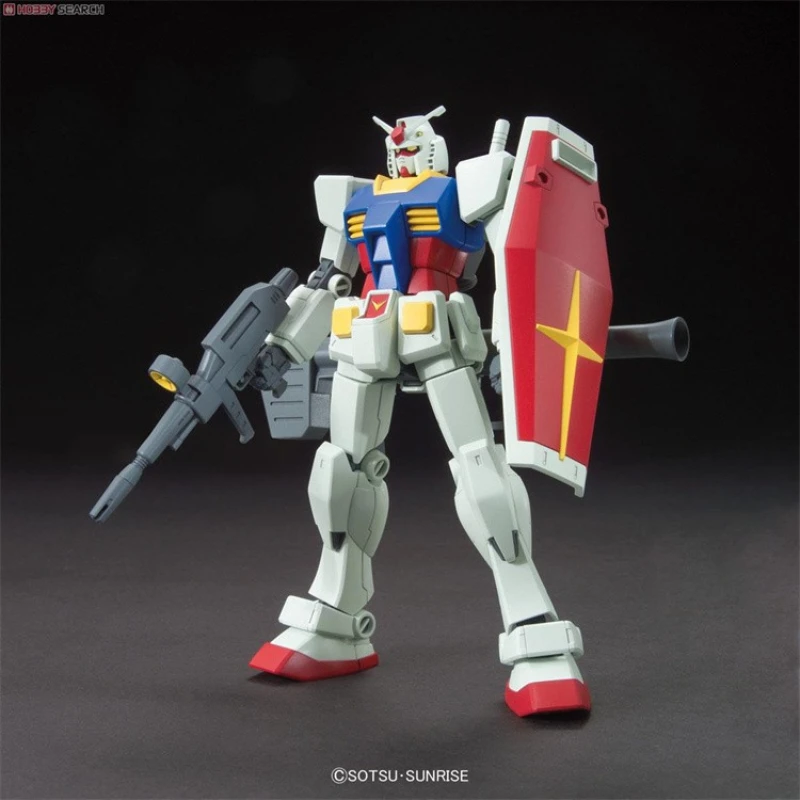 Фото Фигурка аниме, Оригинальная фигурка Bandai Gundam HG 1/144, оживляет эффекты рандама, аниме, фигурка модели, модифицированные игрушки, 12 см, ПВХ №3