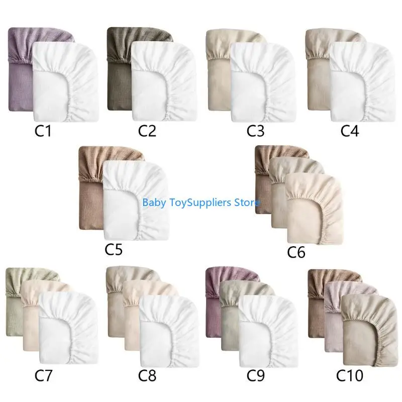 Фото R1WF 2PCS/3PCS Хлопковая кроватка для новорожденных. №2
