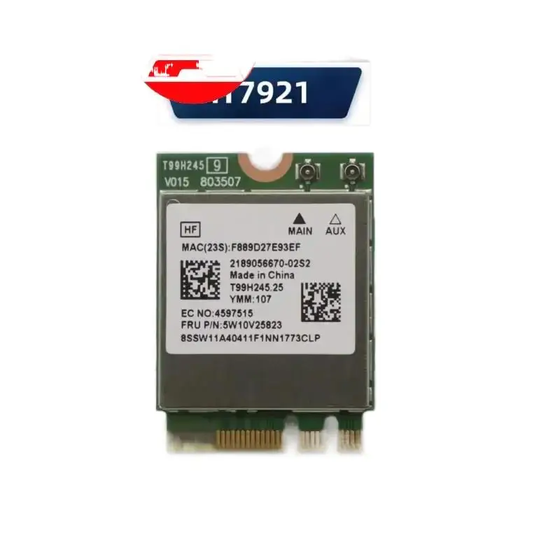 WYORESY MT7921 для Lenovo WiFi6 Wireless Card 5.2 Bluetooth SW11A40411 Карта ноутбука Lenovo