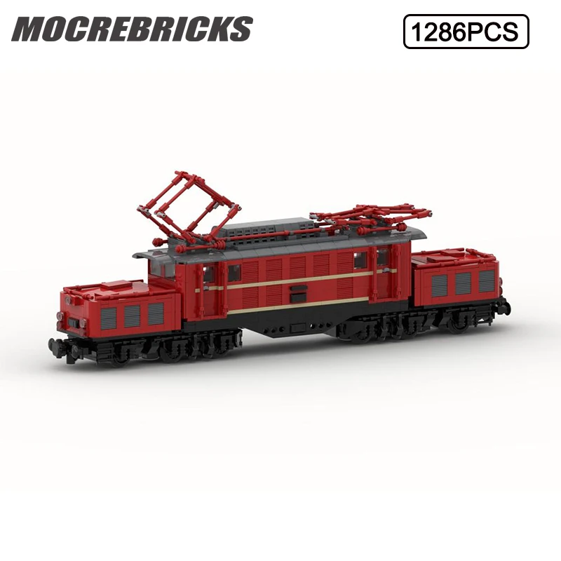 MOC City Train Series ÖBB Baureihe 1020, строительные блоки, модель DIY, индивидуальные кирпичи, детские развивающие игрушки, рождественские подарки