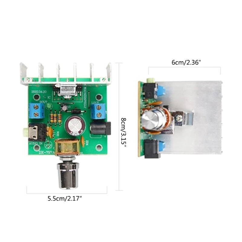 HX6A DX-7266 DC12V 2A Плата усилителя мощности 14W модуль мощности усилителей для проектов DIY
